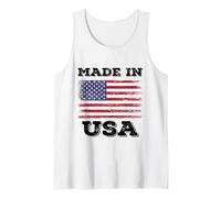 Enjoy Made in USA with USA Flag Illustration Cool Graphic Débardeur
