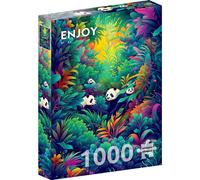 Puzzle 1000 piese Enjoy - Panda Haven (Enjoy-2220)