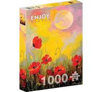 ENJOY Puzzle Coquelicots au clair de lune 1000 pièces