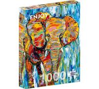 ENJOY Puzzle Eléphant coloré 1000 pièces