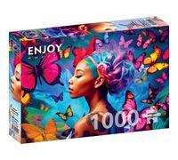 ENJOY Puzzle Kö nigin der Schmetterlinge (La reine des papillons) 1000 pièces
