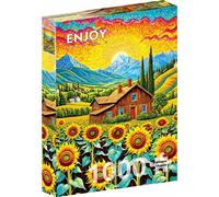 ENJOY Puzzle Maison Tournesol 1000 pièces