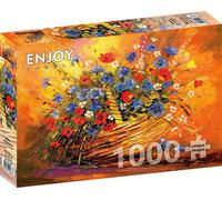 ENJOY Puzzle Panier avec fleurs 1000 pièces