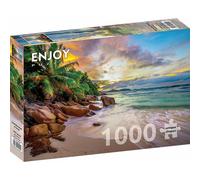 ENJOY Puzzle Seychelles plages au coucher du soleil 1000 pièces