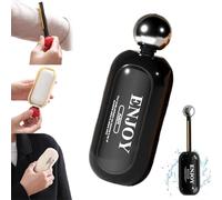 Enjoy Rouleau adhésif - Profitez du rouleau anti-peluches portable, 2 en 1 lavable, avec brosse d'épilation cachée, épilateur réutilisable pour vêtements, meubles, poils d'animaux (noir)