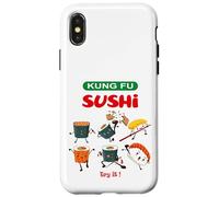 Enjoy Sarcastic Kung Fu Sushi Novelty Graphic Cool Designs Coque pour iPhone X/XS