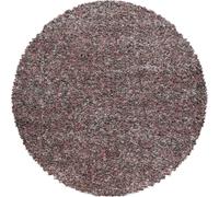 Enjoy Shaggy tapis poils longs rond Ø 80cm rose
