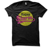 Enjoy Slurm Men's T-Shirt Mens EE Fashion Spring Summer Casual Short Sleeve O Neck Black 3XL