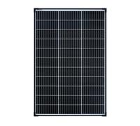 enjoy solar® Panneau Solaire Monocristallin 100W 12V, cellules 182 mm, 10 busbars - Idéal pour camping-car, installation balcon, abri de jardin, bateau