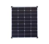 enjoy solar® Panneau solaire Monocristallin 100W 12V (XL) - Cellules PERC 166x166mm avec 9 busbars - Idéal pour camping-car, balcon, abri de jardin, bateau