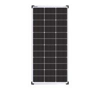 enjoy solar® Panneau Solaire Monocristallin 130W 12V PERC, cellules 166mm, 10 Busbars, idéal pour camping-car, balcon, abris de jardin, bateau