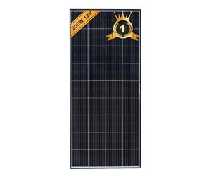 enjoy solar® Panneau Solaire Monocristallin 200W 12V, PERC 9BB - Idéal pour camping-car, installation balcon, abri de jardin, bateau (Cadre Noir)
