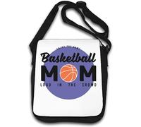 Enjoy The Game Basketball Mom Loud In The Crowd Sac à bandoulière Blanc