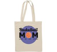 Enjoy The Game Basketball Mom Loud in The Crowd Sac fourre-tout en coton naturel Blanc
