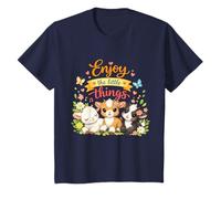 Enjoy The Little Things Bébé Chèvres Mignon Rétro Vintage T-Shirt