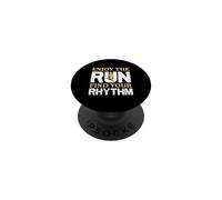 Enjoy The Run Find Your Rhythm Running Runner Life Jogging PopSockets PopGrip Adhésif