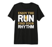 Enjoy The Run Find Your Rhythm Running Runner Life Jogging T-Shirt Haut de Gamme