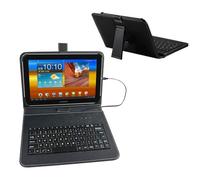 ENJOY-UNIQUE 9 10 11 Pouce Tablette Housse Étui, avec USB-C Externe Clavier dans QWERTY, Universal, Compatible avec Samsung Galaxy Tab, Lenovo Tab/Idea Tab 11", Fire HD, Redmi Pad 2 11"