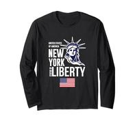 Enjoy Wear Cool NYC New York City Statue of Liberty Graphic Manche Longue