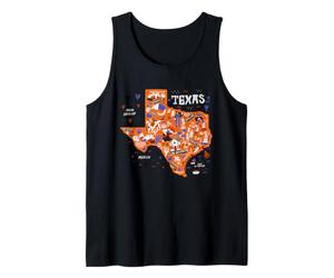 Enjoy Wear Cool Texas Map Tee Shirts, Wild Texas USA Débardeur
