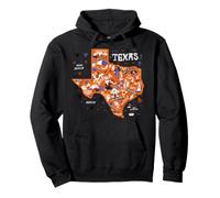 Enjoy Wear Cool Texas Map Tee Shirts, Wild Texas USA Sweat à Capuche