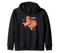 Enjoy Wear Cool Texas Map Tee Shirts, Wild Texas USA Sweat à Capuche