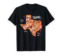 Enjoy Wear Cool Texas Map Tee Shirts, Wild Texas USA T-Shirt