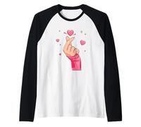 Enjoy & Wear Cute Happy Valentine's Day Love Graphic Design Manche Raglan