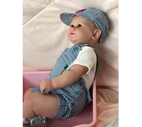 Enjoy with Love Nouveau 60CM énorme bébé Taille Reborn Toddler Maddie Boy réaliste 3D Peau Plusieurs Couches Peinture avec des veines Visibles câlin Corps Doux