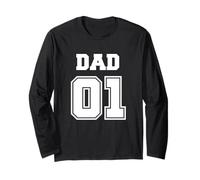 Enjoy World NO.1 Dad 01 Sport Style, Best Cool Dad Ever Manche Longue