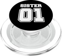 Enjoy World NO.1 Sister 01 Sport Style, Best Sister Ever PopSockets PopGrip pour MagSafe