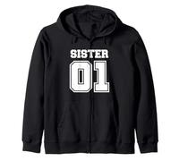 Enjoy World NO.1 Sister 01 Sport Style, Best Sister Ever Sweat à Capuche