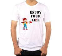 Enjoy Your Lie Men Christmas t Shirts Menss Funny Loving Motivational Slogans Novelty Cotton Gift31450 Manches Courtes(XX-Large)