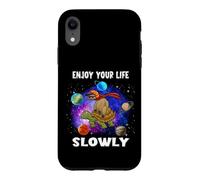 Enjoy Your Life Slowly Turtle Sloth Funny Sloths Turtles Coque pour iPhone XR