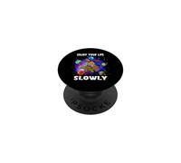 Enjoy Your Life Slowly Turtle Sloth Funny Sloths Turtles PopSockets PopGrip Adhésif