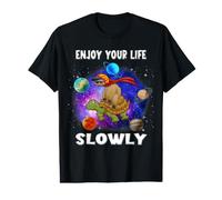 Enjoy Your Life Slowly Turtle Sloth Funny Sloths Turtles T-Shirt Graphique avec Valeur