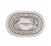 Enjoy Your Life Tapis de salle de bain antidérapant doux absorbant l'eau, joli tapis de bain en peluche pour douche, toilettes, baignoire, décoration de salle de bain (B)
