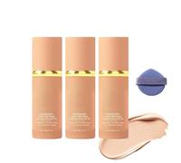 Enjoyaitlife Foundation 4 in 1, 4 in 1 Foundation Concealer, Hydrating Full Coverage Concealer, Long-Lasting, Skincare, Suitable for Various Skin Type (3Pcs, 30g)