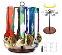 Enjoyard Support de médaille rotatif 360° pour 30+ médailles, support pour football, course, natation, choix pour honneur
