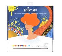 ENJOYART Peinture par Numéro Acrylique 30x30 cm - Dora - Kit Complet avec Peinture et Pinceaux - Loisirs Créatifs Facile pour Enfants et Adultes - Débutants et Passionnés