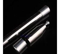 Enjoyer Baguette magique en métal pour magicien professionnel, gros plan, tours de magie, accessoires de scène, 99 cm (argenté)