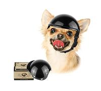 Enjoying Casques pour Chiens de Petite et Petite Taille, Casque Mixte Chihuahua, Chapeau pour Chien et Chat de Petite Taille pour l'extérieur, Moto, Voyage, Exploration, réglable, Taille S