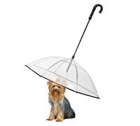 Enjoying Parapluie pour Petit Chien Résistant à la Pluie Protection Contre la Neige Petits Chiens Parapluie Réglable pour Chien