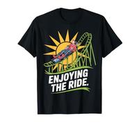 Enjoying The Ride Roller Coaster Design Soleil T-Shirt