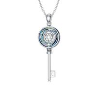 enjoylifecreative Hekate Collier en cristal en argent sterling 925 avec pendentif déesse Hekate Cadeau pour femme