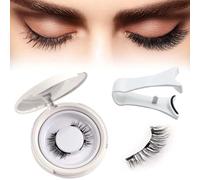 Enjuvie Magnetic Eyelashes, Cils Magnetique Naturel, Faux Cils Magnetique Naturel, Waterproof Magnetic Eye Lashes Kit Easy To Put On, Reusable No Glue Liner Needed Effortless Natural Look Glam (C)