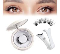 Enjuvie Magnetic Eyelashes, Enjuvie Magnetic Lashes with Applicator, EyeLashes Natural Look, Reusable, Easy to Wear and Remove (Natrual)