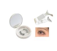 Enjuvie Magnetic Eyelashes Kit, Enjuvie Magnetic Lashes, Magnetic Lashes with Applicator Enjuvie, Double Sided Magnetic Eyelashes, Reusable Glueless Magnetic Eyelashes Natural Look (1set,USB07)