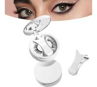 Enjuvie Magnetic Eyelashes with Applicator, 2025 New Cils Magnétiques,Magnetic Lash Kit,Waterproof MagneticEye lashes Kit Easy To Put On,Reusable No Glue/Liner Needed Effortless Natural Look Glam (A2)