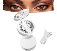 Enjuvie Magnetic Eyelashes with Applicator, 2025 New Cils Magnétiques,Magnetic Lash Kit,Waterproof MagneticEye lashes Kit Easy To Put On,Reusable No Glue/Liner Needed Effortless Natural Look Glam (A6)